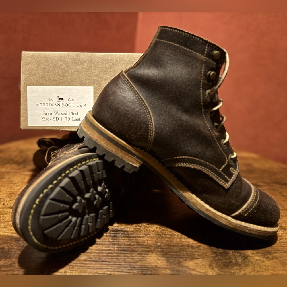 Truman Boots Java Waxed Flesh Size 9